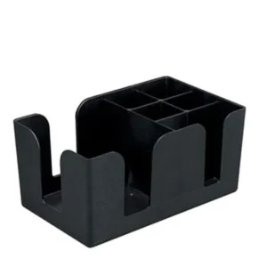 ORGANIZADOR DE BAR PLASTICO NEGRO