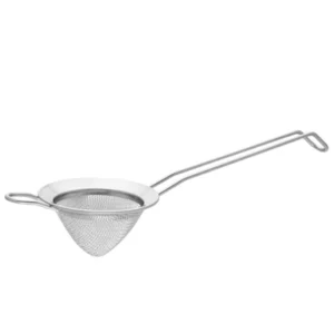 COLADOR MALLA CONICO 8 CM PLATEADO
