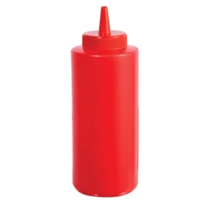 BOTELLA DISPENSADOR 360 ML ROJA PLASTICO WINCO