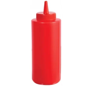 BOTELLA DISPENSADOR 720 ML ROJA PLASTICO WINCO