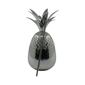 PIÑA METÁLICA 500 ML PLATEADA