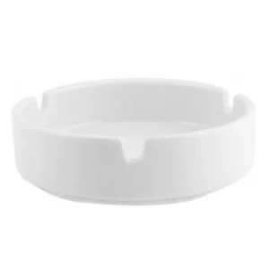 CENICERO PORCELANA BLANCO 10 CM STAR ROUND