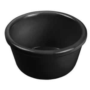 POCILLO MELAMINA 2 OZ NEGRO HC