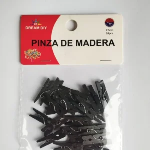 (PACK 24) MINI PINZA 2.5 CM MADERA
